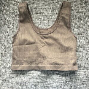 Forever 21 size medium tan tank top/ bra top